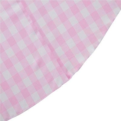 Ebern Designs Joice Gingham Round Tablecloth Polyester in White | 108 D in | Wayfair F756013749234D568FDF4FF4317A9246